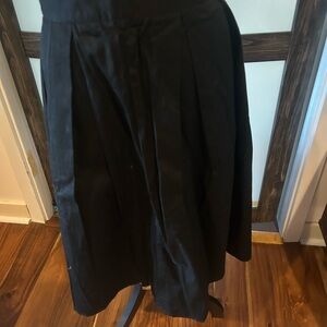 Classic Black Pleated Women's Skirt